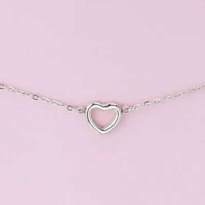 Yw Silver Heart Bracelet In Metallic