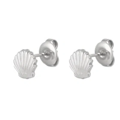 Yw Silver Shell Ear Chips In Metallic