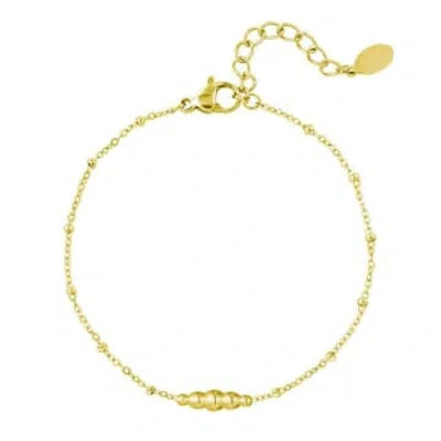 Yw Simple Bracelet With Twisted Gold