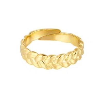 Yw Thick Golden Braid Ring