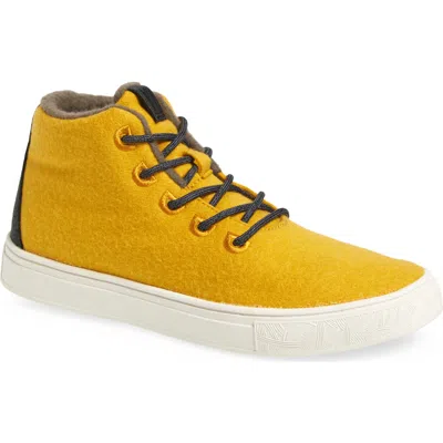 Yy Nation Alto Water Resistant Wool Blend High Top Sneaker In Yellow