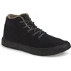 Yy Nation Alto Water Resistant Wool Blend High Top Sneaker In Black/black