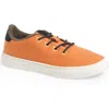 Yy Nation Cirro Wool Blend Water Resistant Low Top Sneaker In Orange Crush/white