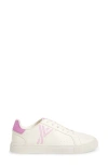 Yy Nation Fractus Cactus Sneaker In White Pastel Pink Fuchsia
