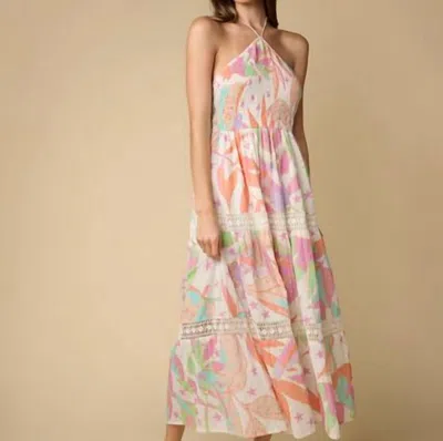 Z & L Aisha Maxi Dress In Floral In Purple