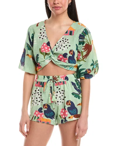 Z & L Europe Z&l Europe Amore Top In Green