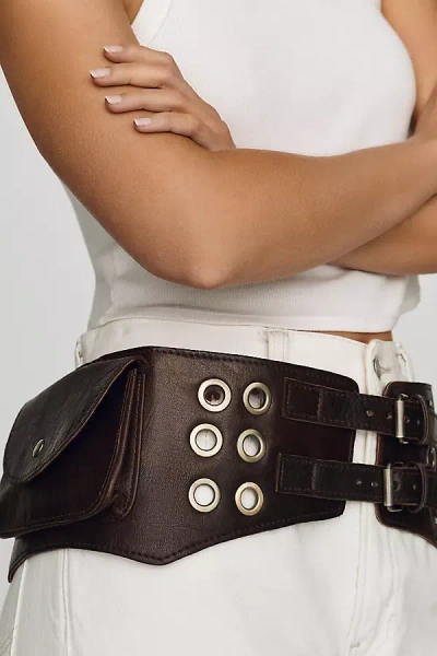 Z & L Europe Arizona Low-slung Belt In Brown