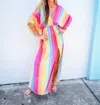 Z & L Europe Harlequin Maxi Dress In Multi In Pink