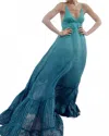 Z & L Reef Ocean Maxi Dress In Blue In Blue