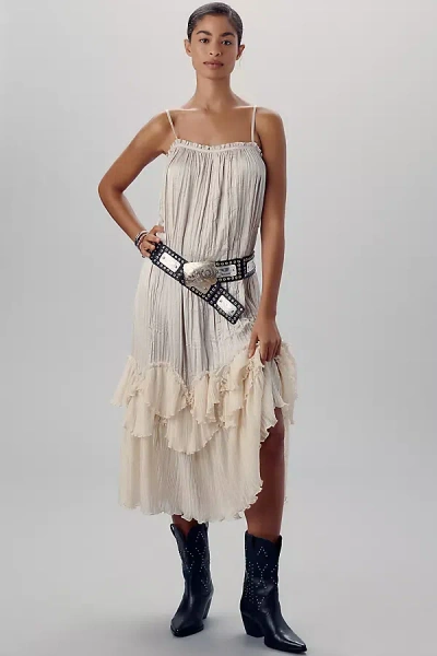 Z & L Western Square Studded Leather Belt
