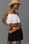 Z & L Western Square Studded Leather Belt In Sand