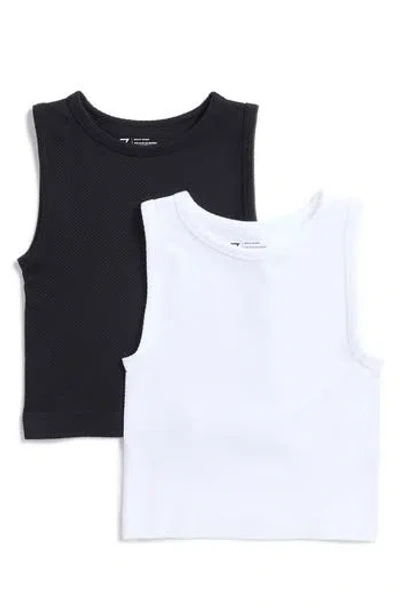 Z By Zella 2-pack Seasonal Crop Tanks In White