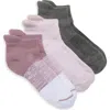 Z By Zella 3-pack Sport Back Tab Socks In Multi