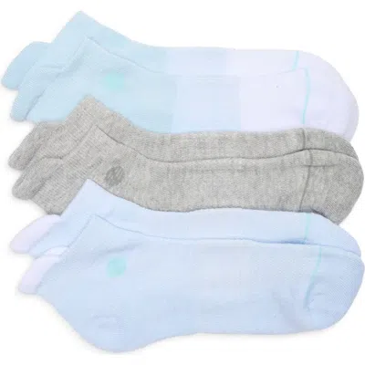 Z By Zella 3-pack Sport Back Tab Socks In Multi