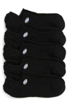 Z By Zella 5-pack No-show Sport Liner Socks In Black