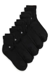 Z By Zella 5-pack Quarter Crew Socks In Black