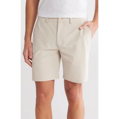 Z By Zella 8-inch Golf Shorts In Beige Birch