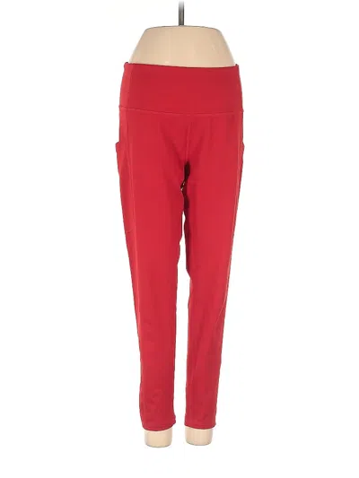 Pre-owned Z By Zella Active Pants In Red
