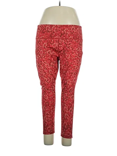 Pre-owned Z By Zella Active Pants In Red