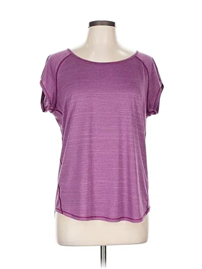 Pre-owned Z By Zella Active T-shirt In Purple