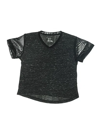 Pre-owned Z By Zella Kids' Active T-shirt In Black