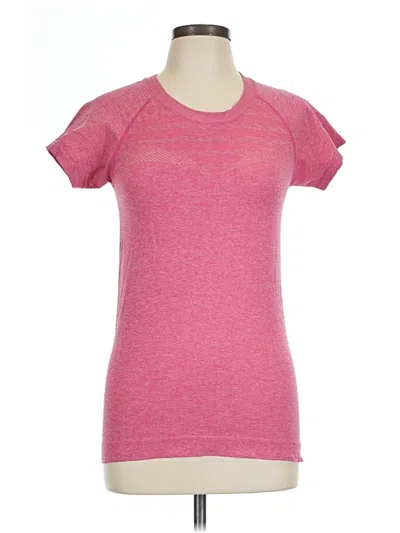 Pre-owned Z By Zella Active T-shirt In Pink
