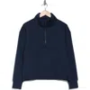 Z By Zella After Match Quarter Zip Pullover In Navy Sapphire