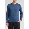 Z By Zella Alki Long Sleeve Trainer T-shirt In Navy Eclipse