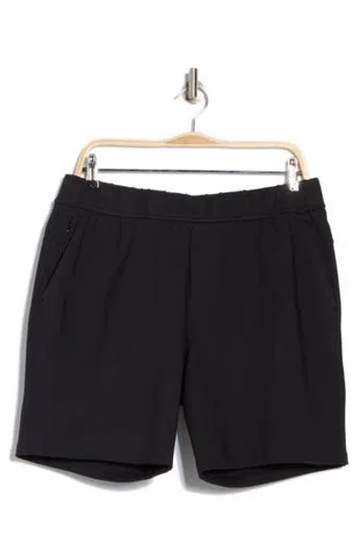 Z By Zella All Day 8-inch Knit Shorts In Black Caviar