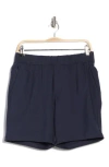 Z By Zella All Day 8-inch Knit Shorts In Navy Eclipse