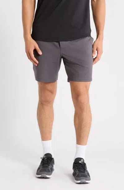 Z By Zella All Day Knit 8-inch Shorts In Gray