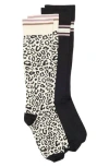Z By Zella Assorted 2-pack Graduated Compression Knee High Socks In Multi