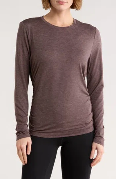 Z By Zella Atmosphere Cinch T-shirt In Brown