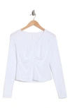 Z BY ZELLA Z BY ZELLA ATMOSPHERE RUCHED LONG SLEEVE T-SHIRT
