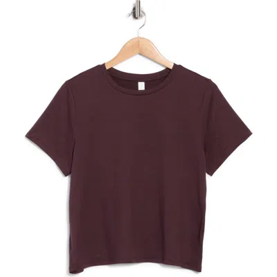 Z By Zella Aura Lite Boxy T-shirt In Brown