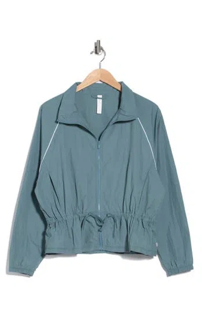 Z By Zella Breakaway Crinkled Jacket In Green