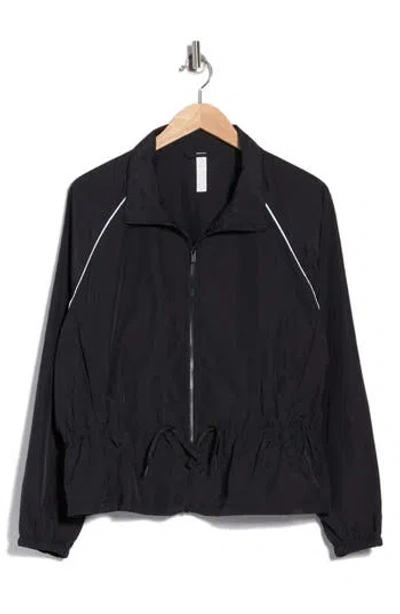 Z By Zella Breakaway Crinkled Jacket In Black