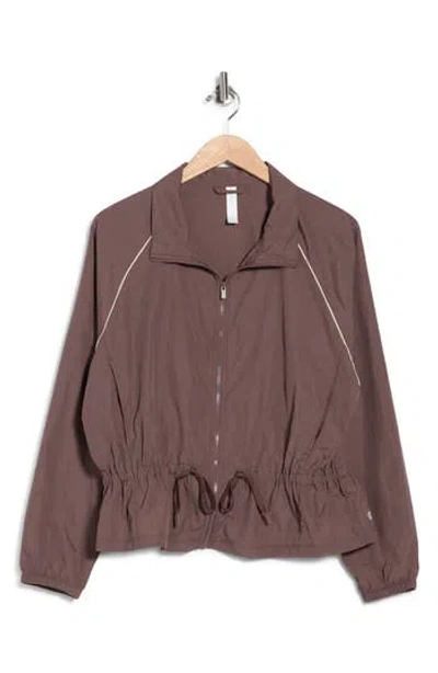 Z By Zella Breakaway Crinkled Jacket In Gray