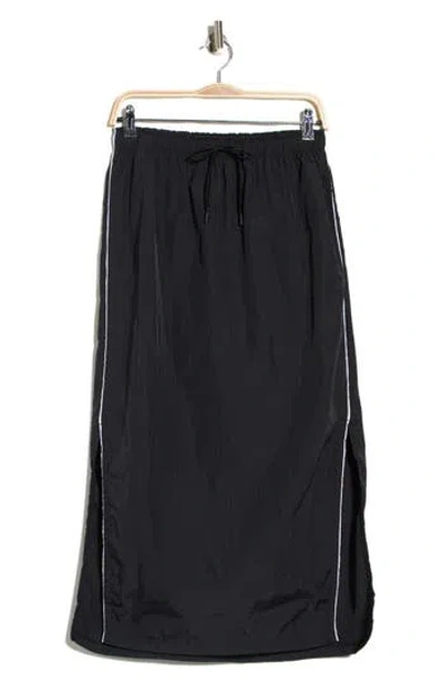 Z By Zella Breakaway Crinkled Maxi Skirt In Black
