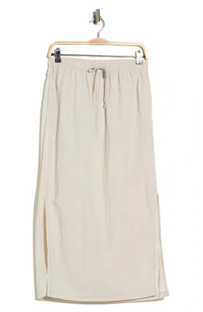 Z By Zella Breakaway Crinkled Maxi Skirt In Neutral