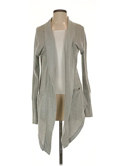 Pre-owned Z By Zella Cardigan Sweater In Gray