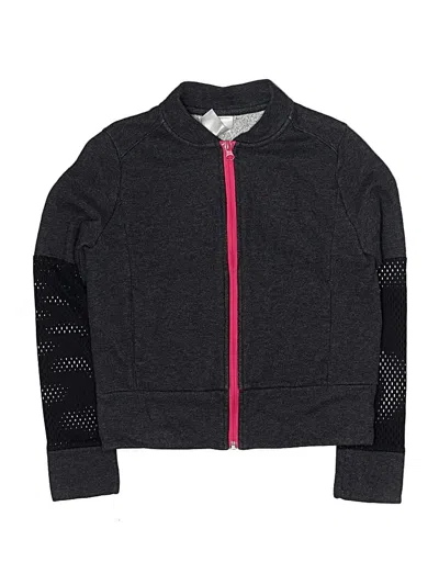 Pre-owned Z By Zella Kids' Cardigan Sweater In Gray