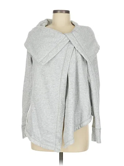 Pre-owned Z By Zella Cardigan Sweater In Gray