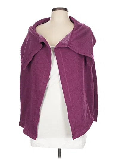 Pre-owned Z By Zella Cardigan Sweater In Purple