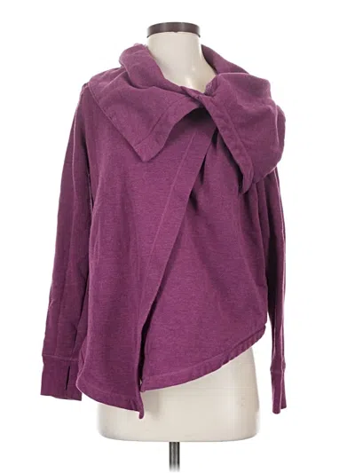 Pre-owned Z By Zella Cardigan Sweater In Purple