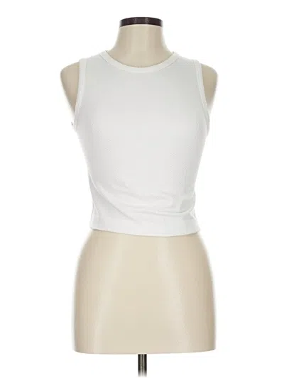 Pre-owned Z By Zella Cardigan Sweater In White