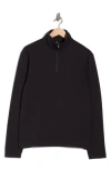 Z By Zella Cascade Ottoman Quarter Zip Sweatshirt In Black