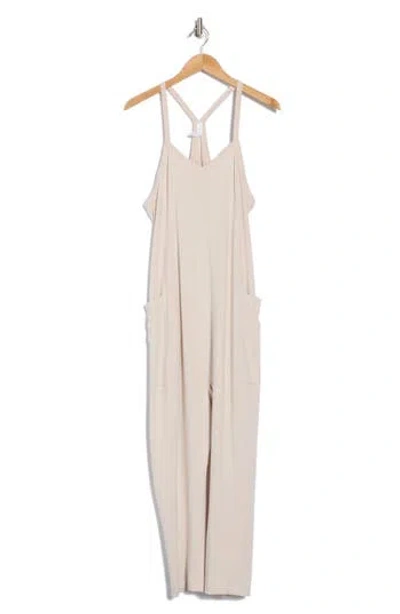 Z By Zella Change Of Heart Jumpsuit In Grey Moonbeam Heather