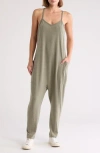 Z By Zella Change Of Heart Jumpsuit In Olive Night Heather