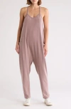 Z By Zella Change Of Heart Jumpsuit In Purple Moon Heather